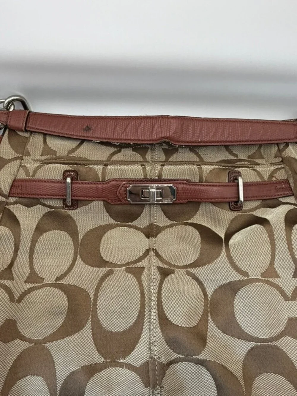 Share Vintage Y2K Coach Chelsea Ashlyn Signature Canvas Hobo Bag